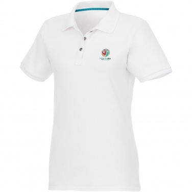 Logo trade advertising products image of: Beryl short sleeve women's organic recycled polo