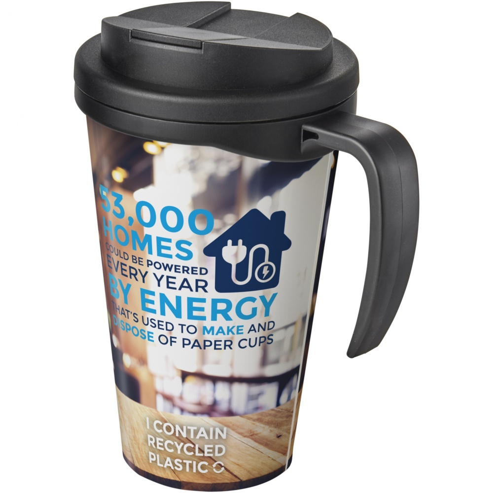 Logo trade corporate gift photo of: Brite-Americano® Grande 350 ml mug with spill-proof lid