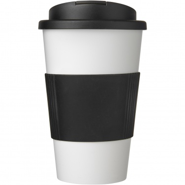 Logo trade promotional merchandise picture of: Americano® 350 ml tumbler with grip & spill-proof lid