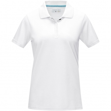 Logo trade promotional items image of: Graphite short sleeve women’s organic polo
