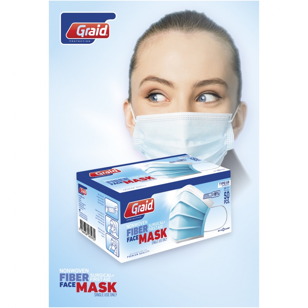 Logo trade promotional merchandise photo of: Moore type IIR face mask