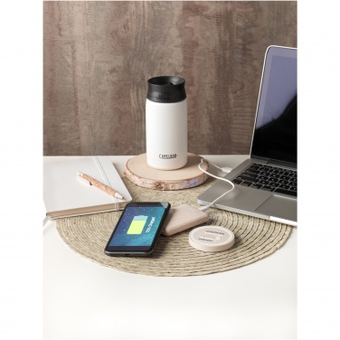 Logo trade promotional gift photo of: Naka 5W wheat straw wireless charging pad