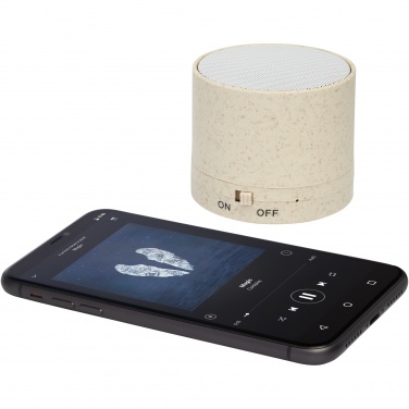 Logo trade promotional product photo of: Kikai wheat straw Bluetooth® speaker