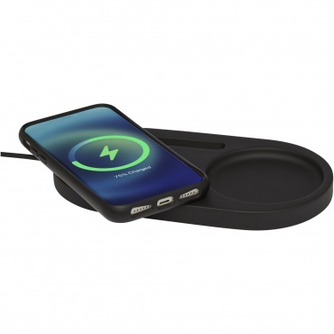 Logo trade promotional giveaways picture of: Klip 5W wireless charging desk organizer