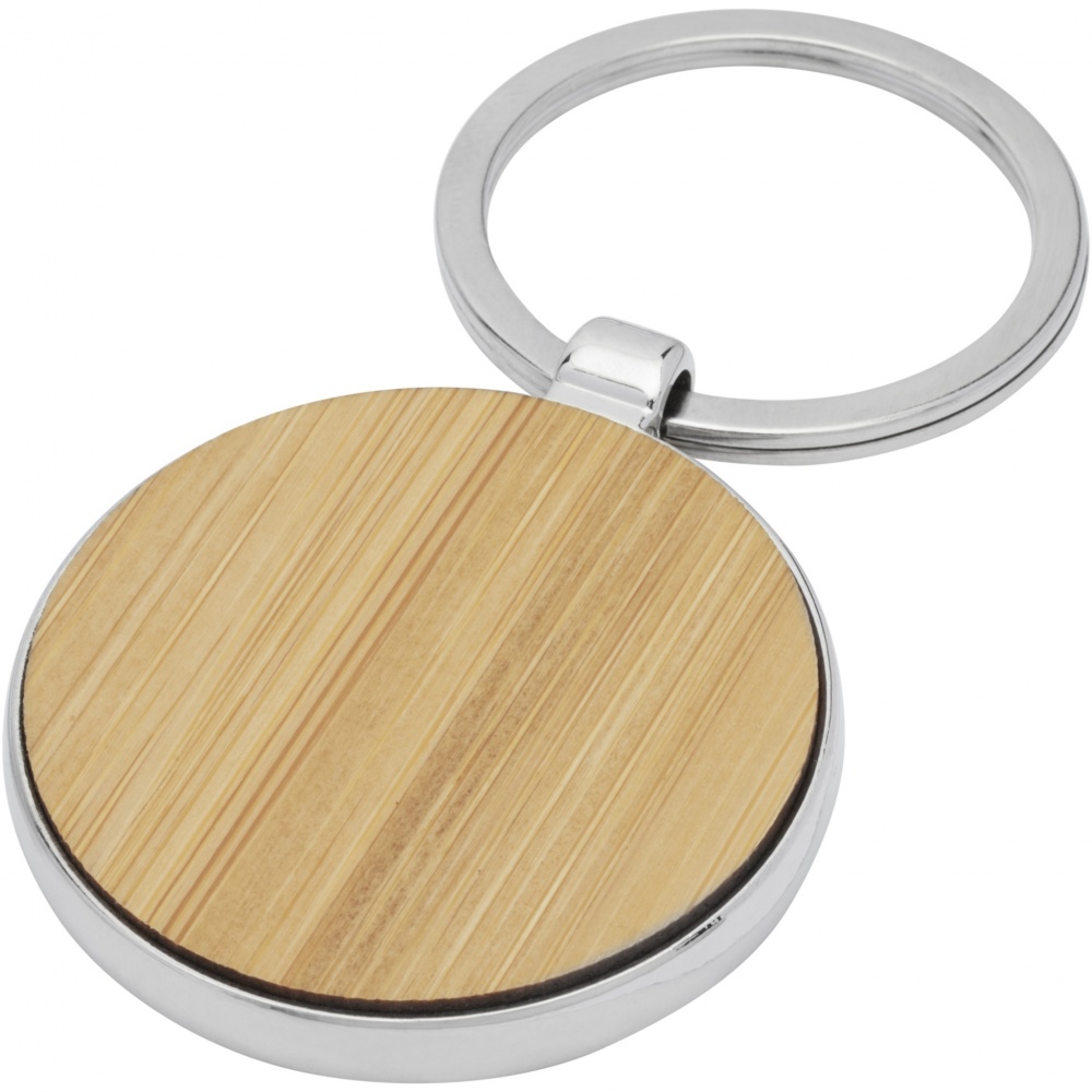 Logotrade corporate gifts photo of: Nino bamboo round keychain