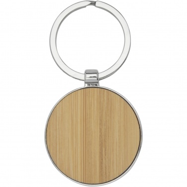 Logo trade promotional items picture of: Nino bamboo round keychain