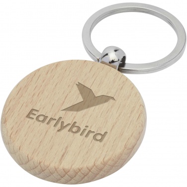 Logotrade advertising product picture of: Giovanni beech wood round keychain