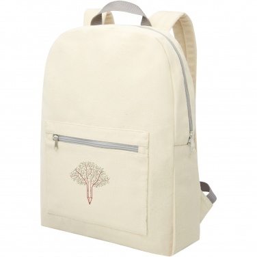 Logotrade promotional gift image of: Pheebs 450 g/m² recycled cotton and polyester backpack 10L