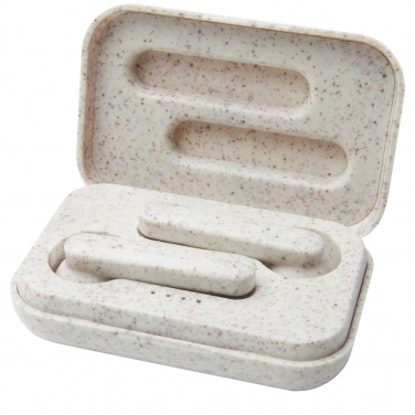 Logotrade promotional gift picture of: Nantai wheat straw True Wireless earbuds