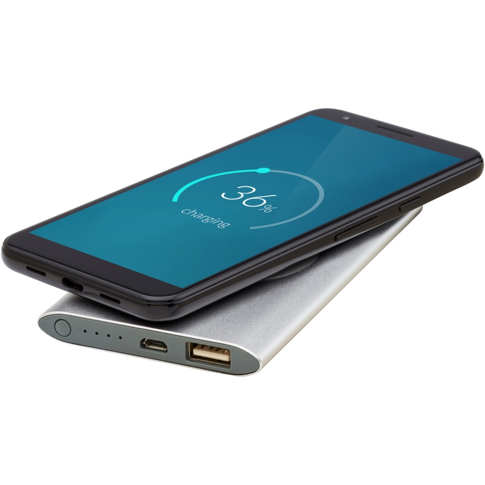 Logo trade business gift photo of: Juice 4000mAh wireless power bank 