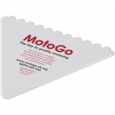 Logo trade promotional products image of: Frosty triangular recycled plastic ice scraper