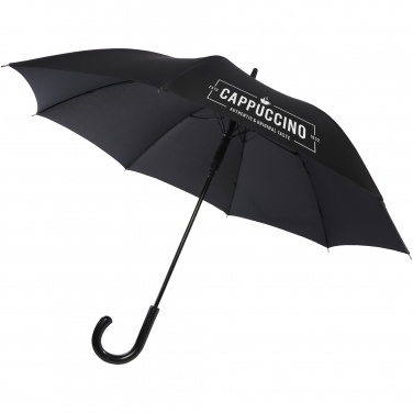 Logo trade advertising products image of: Fontana 23" auto open umbrella with carbon look and crooked handle