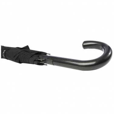 Logotrade promotional product picture of: Fontana 23" auto open umbrella with carbon look and crooked handle