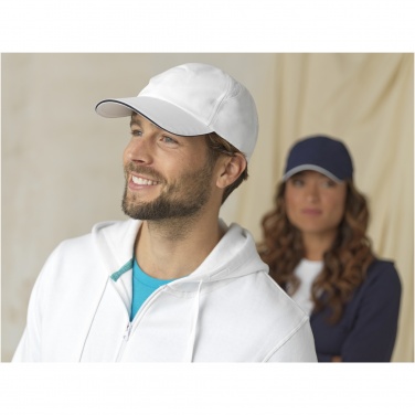 Logotrade promotional gift image of: Morion 6 panel GRS recycled cool fit sandwich cap