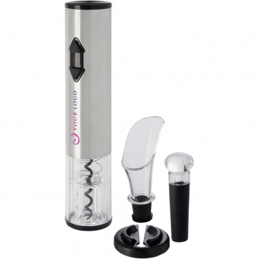 Logo trade promotional items image of: Pino electric wine opener with wine tools