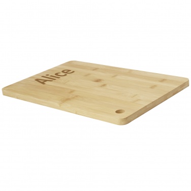 Logo trade promotional giveaways image of: Harp bamboo cutting board