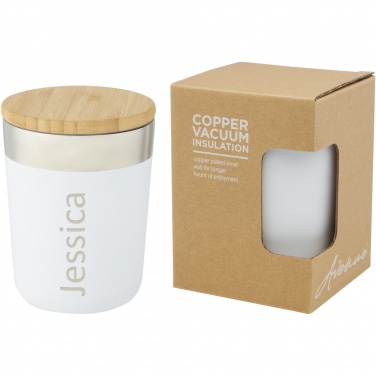 Logo trade promotional products picture of: Lagan 300 ml stainless steel tumbler with bamboo lid