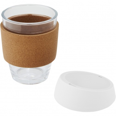 Logo trade business gift photo of: Lidan 360 ml borosilicate glass tumbler with silicone lid