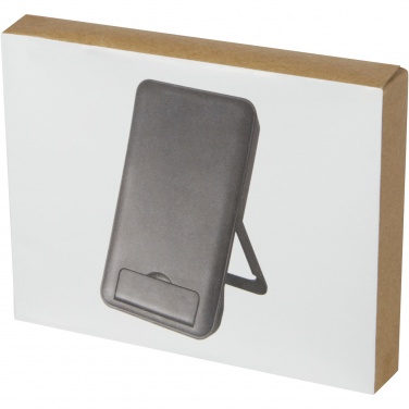 Logotrade business gift image of: Loop 10W recycled plastic wireless charging pad with phone stand