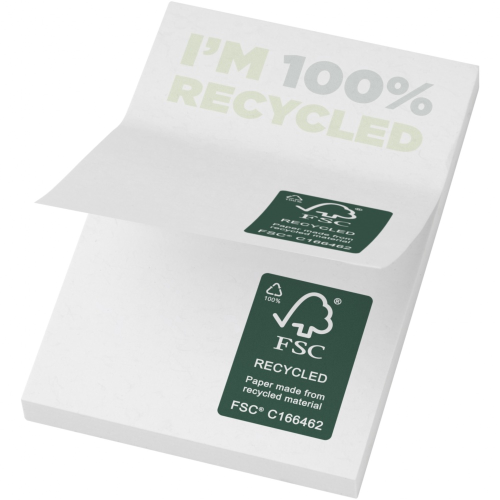 Logo trade promotional items image of: Sticky-Mate® recycled sticky notes 50 x 75 mm
