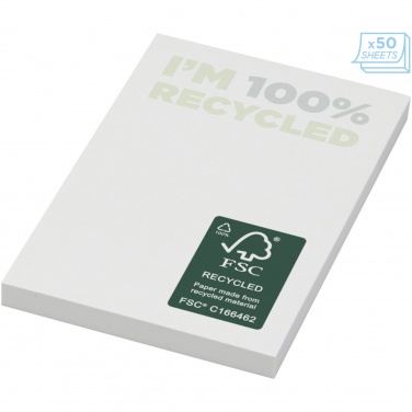 Logo trade promotional gift photo of: Sticky-Mate® recycled sticky notes 50 x 75 mm