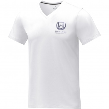 Logo trade promotional items image of: Somoto short sleeve men's V-neck t-shirt 