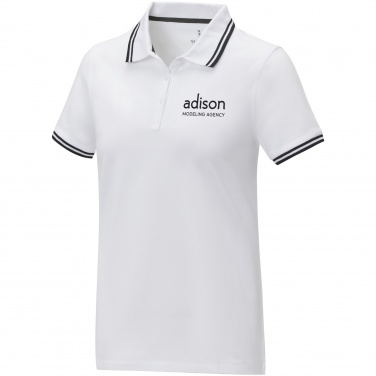 Logo trade promotional gifts image of: Amarago short sleeve women's tipping polo