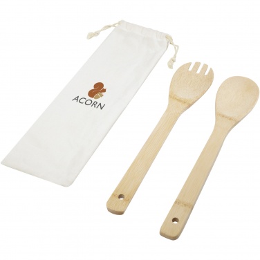 Logotrade promotional merchandise picture of: Endiv bamboo salad spoon and fork