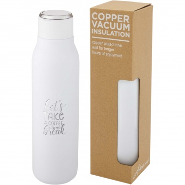 Logo trade promotional gifts picture of: Marka 600 ml copper vacuum insulated bottle with metal loop