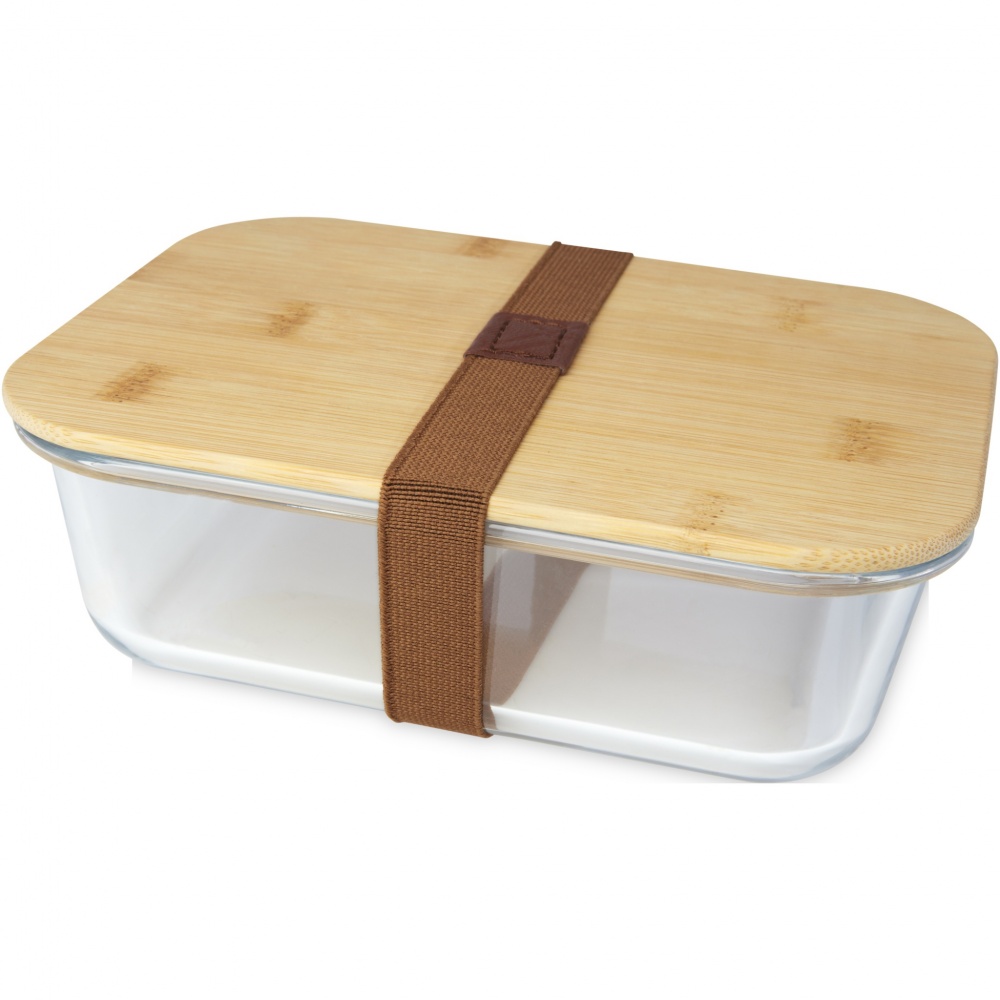Logotrade promotional giveaways photo of: Roby glass lunch box with bamboo lid