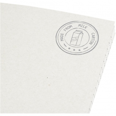 Logo trade promotional giveaways image of: Dairy Dream A5 size reference recycled milk cartons cahier notebook