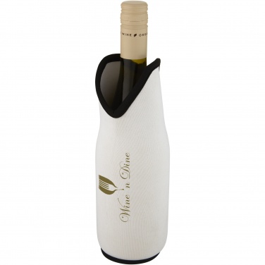 Logo trade promotional merchandise picture of: Noun recycled neoprene wine sleeve holder