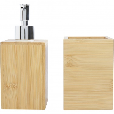 Logotrade promotional giveaway picture of: Hedon 3-piece bamboo bathroom set