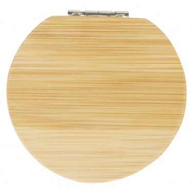 Logo trade promotional merchandise photo of: Afrodit bamboo pocket mirror