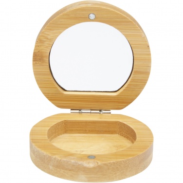 Logotrade promotional product picture of: Afrodit bamboo pocket mirror
