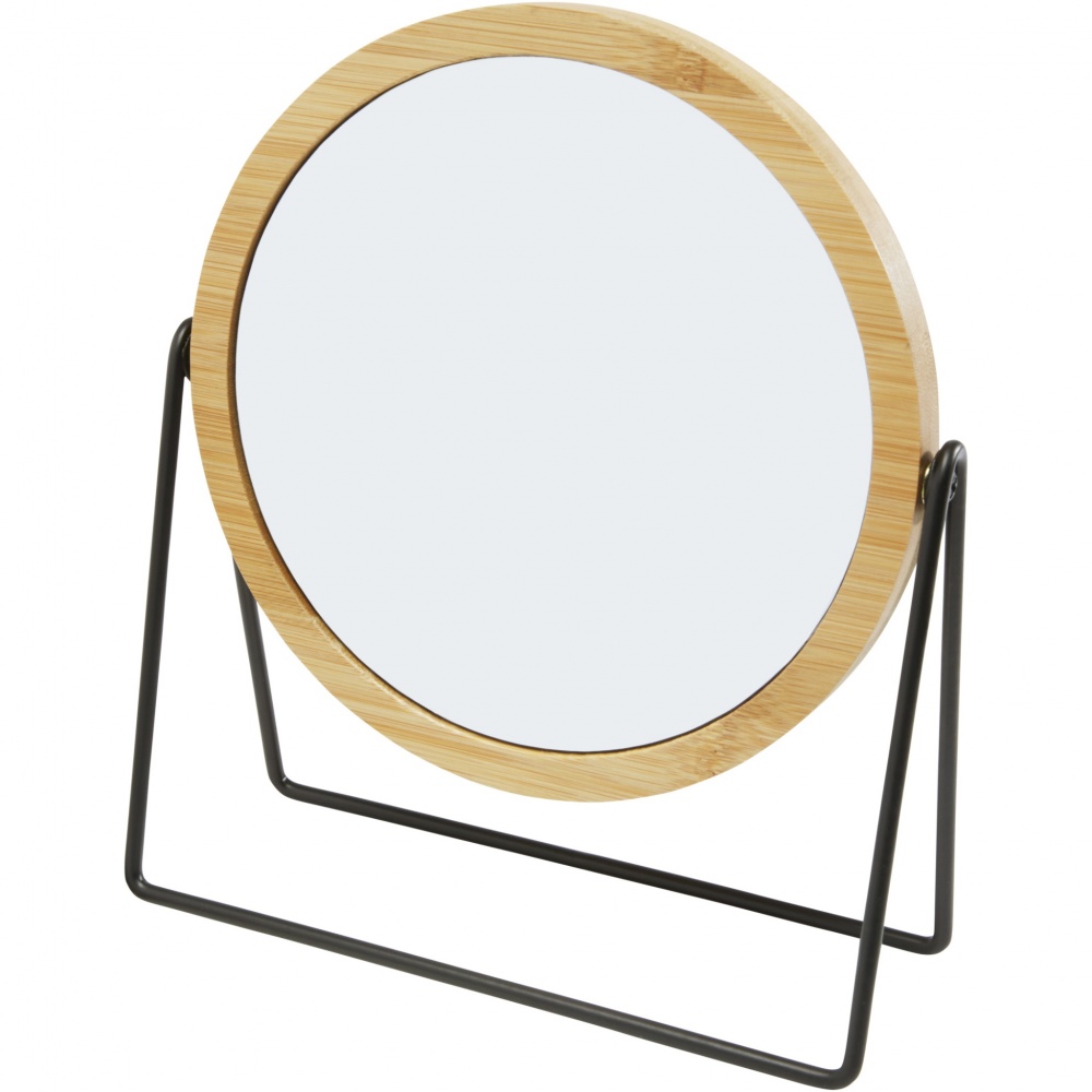 Logo trade promotional giveaway photo of: Hyrra bamboo standing mirror