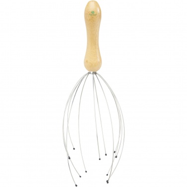 Logo trade promotional giveaways image of: Hator bamboo head massager