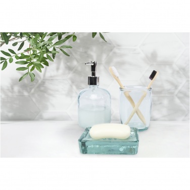 Logo trade corporate gifts image of: Jabony 3-piece recycled glass bathroom set