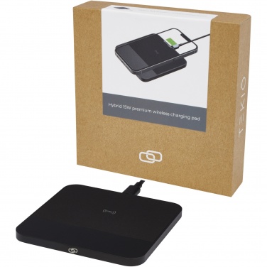 Logo trade promotional merchandise photo of: Hybrid 15W premium wireless charging pad