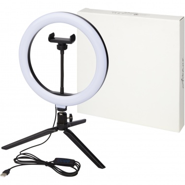 Logo trade promotional items picture of: Studio ring light for selfies and vlogging with phone holder and tripod