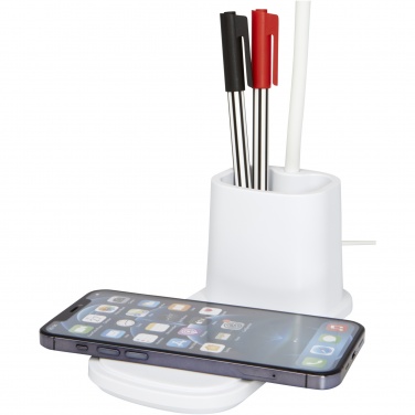 Logotrade promotional merchandise image of: Bright desk lamp and organizer with wireless charger