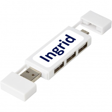 Logo trade corporate gifts picture of: Mulan dual USB 2.0 hub