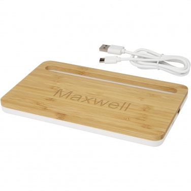 Logotrade advertising products photo of: Medake 10W bamboo wireless charger