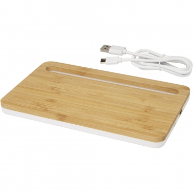 Logotrade promotional item image of: Medake 10W bamboo wireless charger