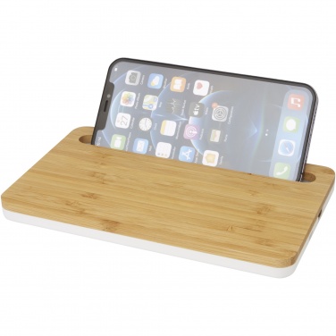 Logo trade promotional items image of: Medake 10W bamboo wireless charger
