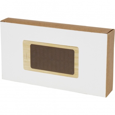 Logo trade corporate gifts picture of: Alata 8000 mAh bamboo solar power bank