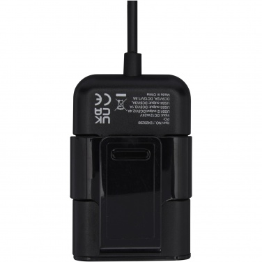 Logotrade advertising products photo of: Pilot dual car charger with QC 3.0 dual back seat extended charger