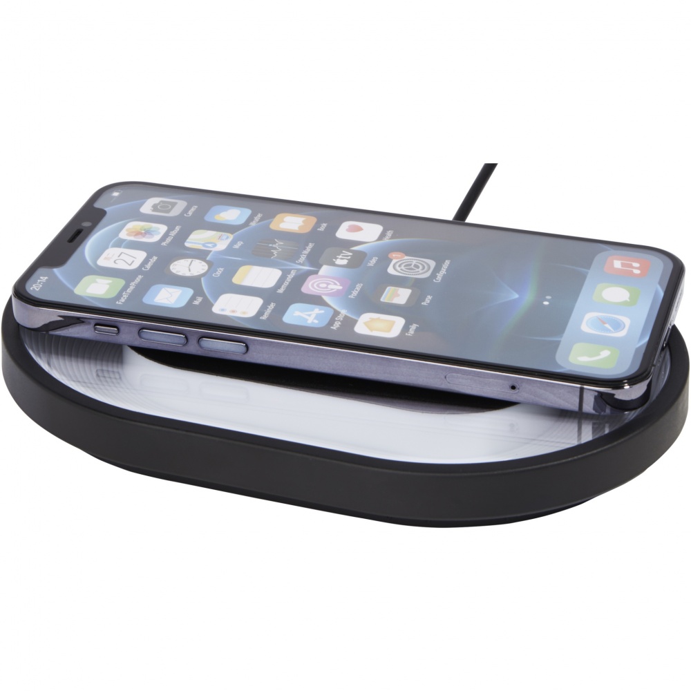 Logo trade business gift photo of: Ray wireless charging pad with RGB mood light