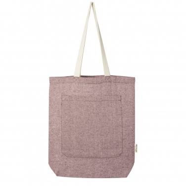 Logotrade business gift image of: Pheebs 150 g/m² recycled cotton tote bag with front pocket 9L