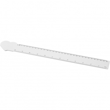 Logo trade advertising products picture of: Tait 30cm heart-shaped recycled plastic ruler